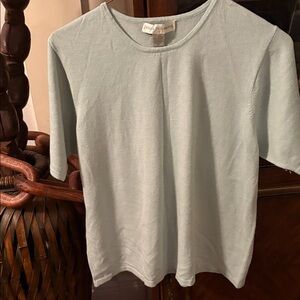 Light Blue Crew Neck Sweater